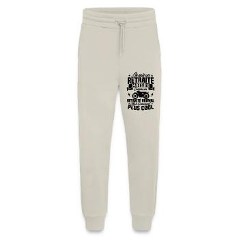 Je suis un retraité motard un retraité normal - Pantalon de jogging bio décontracté fabriqué en UE - WARM CLAY - Devant