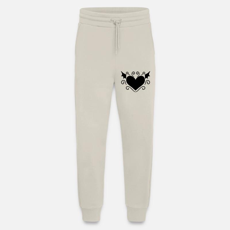 Herz Schwarz - Jogginghose - made by SPREAD - WARM CLAY