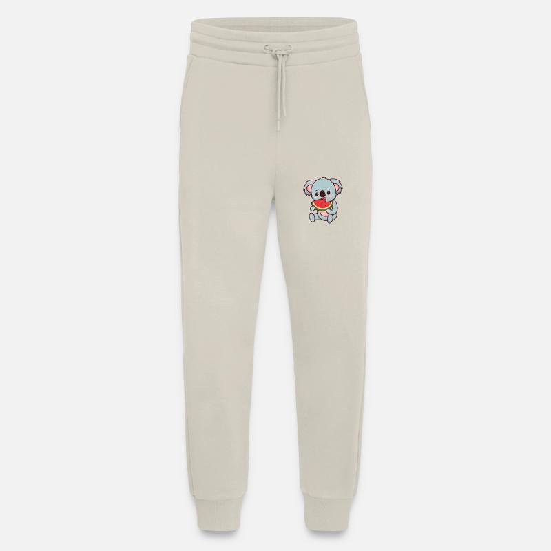 Kawaii Koala eats watermelon - Jogging Pants - made by SPREAD  - WARM CLAY