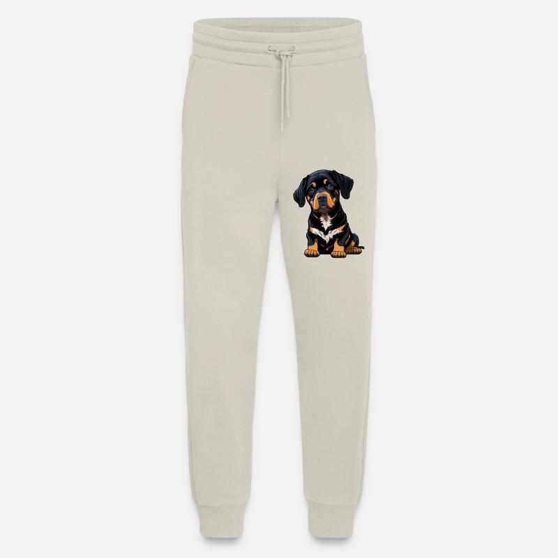 Rottweiler Hund Welpe - Jogginghose - made by SPREAD - WARM CLAY