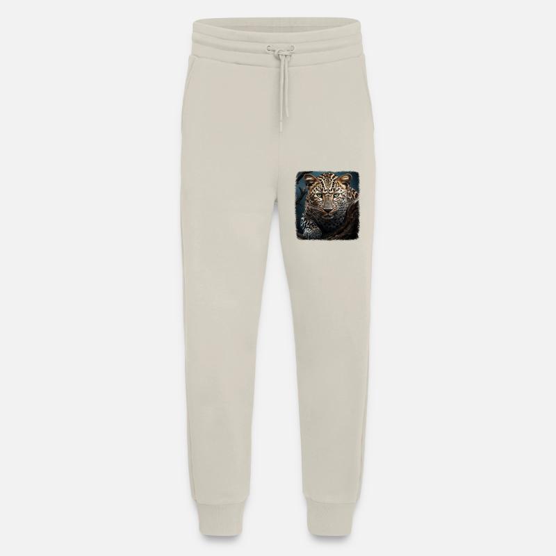 Leoparde realistic Leopard - Jogging Pants - made by SPREAD  - WARM CLAY