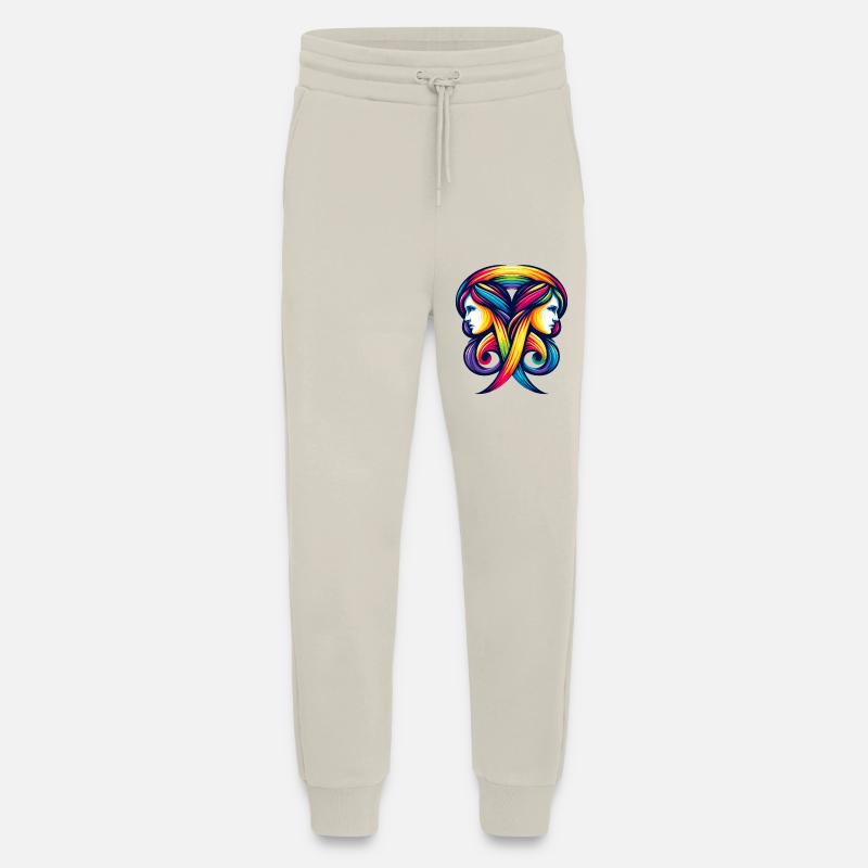 Gemini Zodiac Regenbogen Harmonie Design - Jogginghose - made by SPREAD - WARM CLAY
