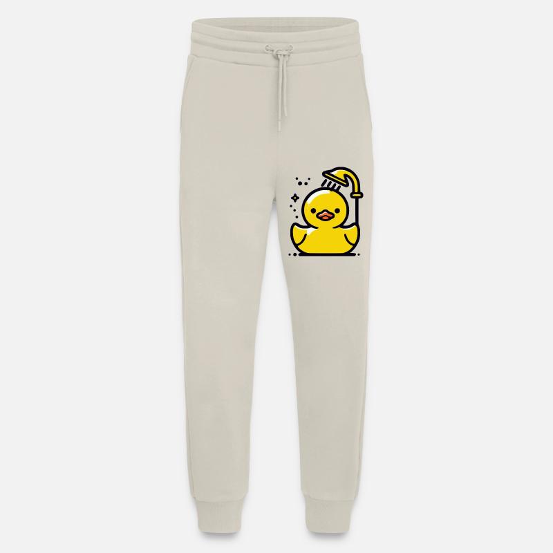 Quietschente gelbe Ente Dusche - Jogginghose - made by SPREAD - WARM CLAY