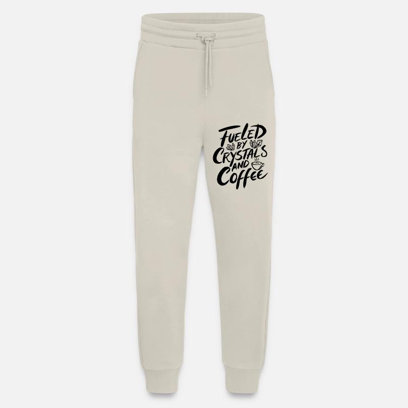 Energy through crystals and coffee - Jogging Pants - made by SPREAD  - WARM CLAY