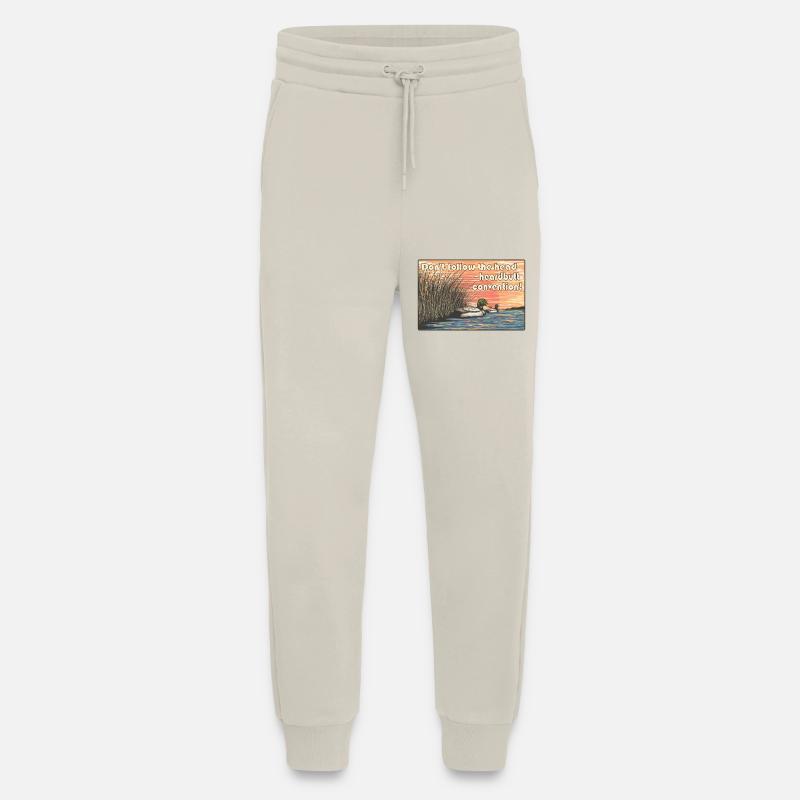 Don't Follow the Herd - Rebellious Duck Sunset - Jogging Pants - made by SPREAD - WARM CLAY