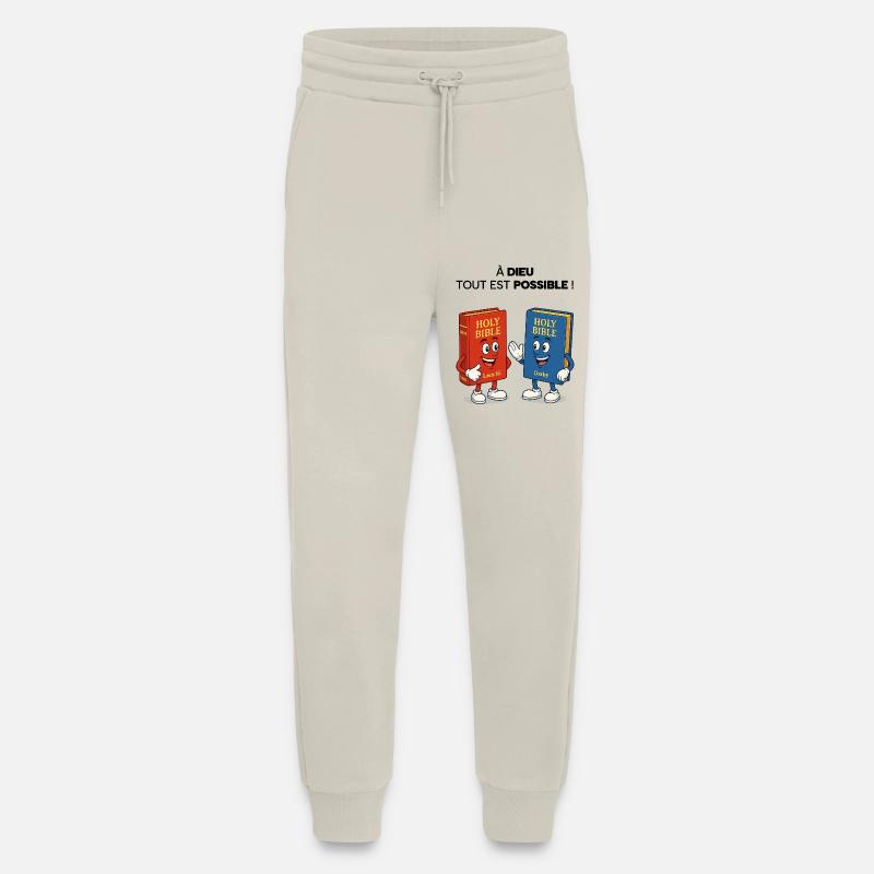 Bible T-Shirt - Pantalon de jogging bio décontracté fabriqué en UE - WARM CLAY