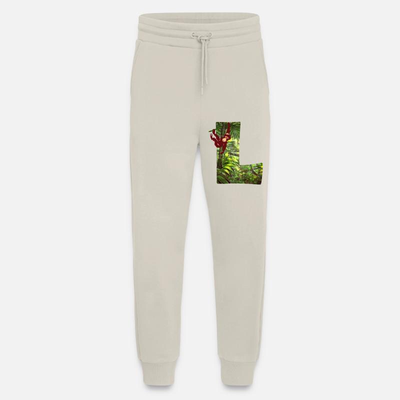 dschungel mit affe l - Jogginghose - made by SPREAD - WARM CLAY