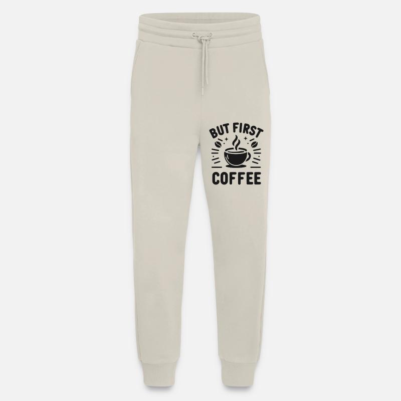 Aber der erste Kaffee - Jogginghose - made by SPREAD - WARM CLAY