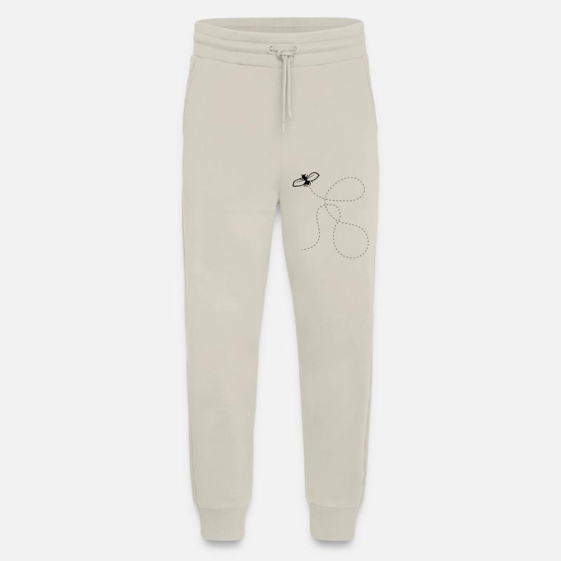 Fly Dashed Line - Jogging Pants - made by SPREAD  - WARM CLAY