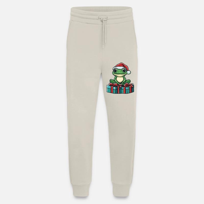 Frog Christmas Comic Gifts - Jogging Pants - made by SPREAD  - WARM CLAY