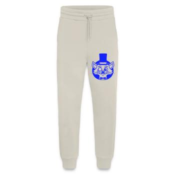 Sir Cat Gentleman Chapeau haut de forme Monocle Rich Gentleman - Pantalon de jogging bio décontracté fabriqué en UE - WARM CLAY - Devant