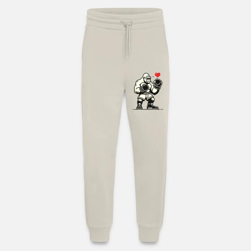 Boxer-Gorilla mit Herz - Jogginghose - made by SPREAD - WARM CLAY