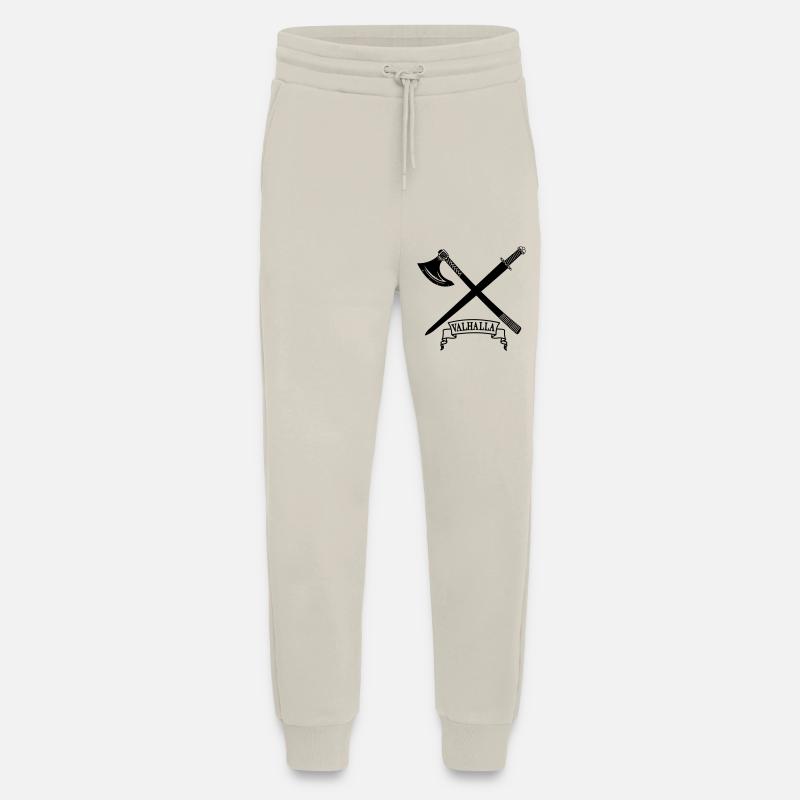 Valhalla with axe and sword - Jogging Pants - made by SPREAD  - WARM CLAY