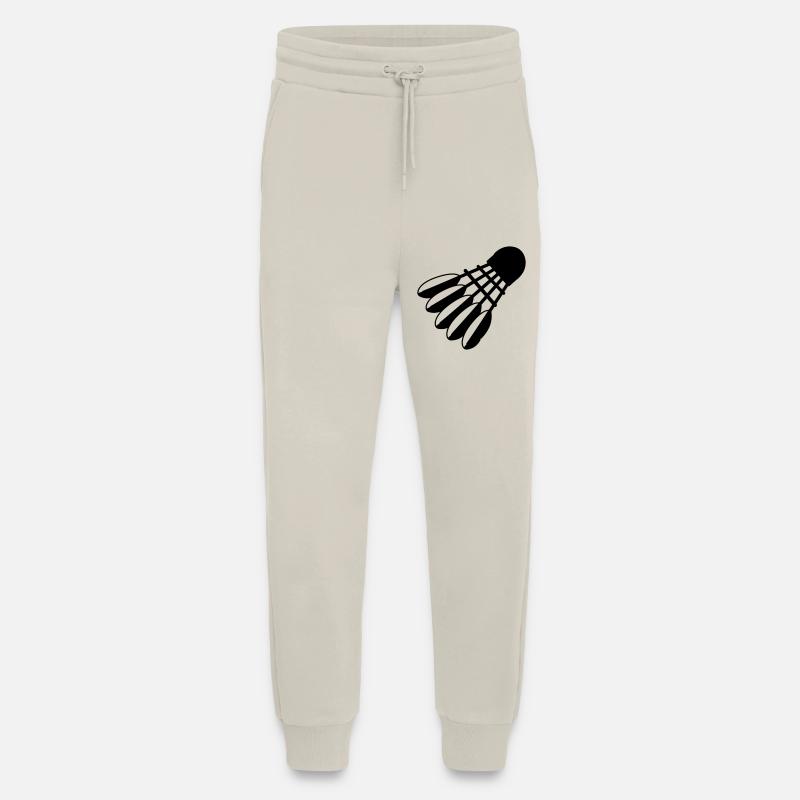 Badminton Shuttle Logo mit Federn - Jogginghose - made by SPREAD - WARM CLAY