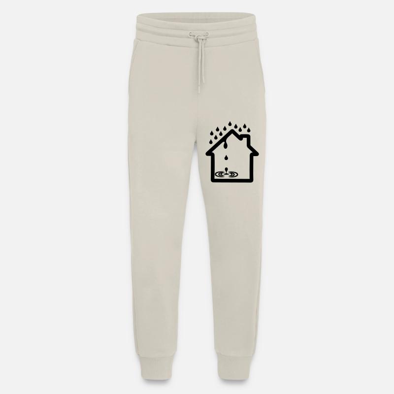 Haus-Leckage-Logo-Dachdecker - Jogginghose - made by SPREAD - WARM CLAY