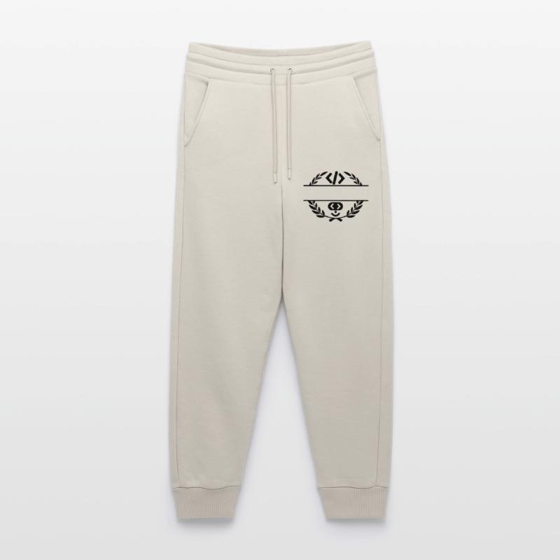 Code-Logo und Code-Smiley im Lorbeerkranz Jogginghose - made by SPREAD