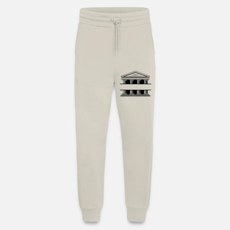 Courthouse monogram - Jogging Pants - made by SPREAD  - WARM CLAY