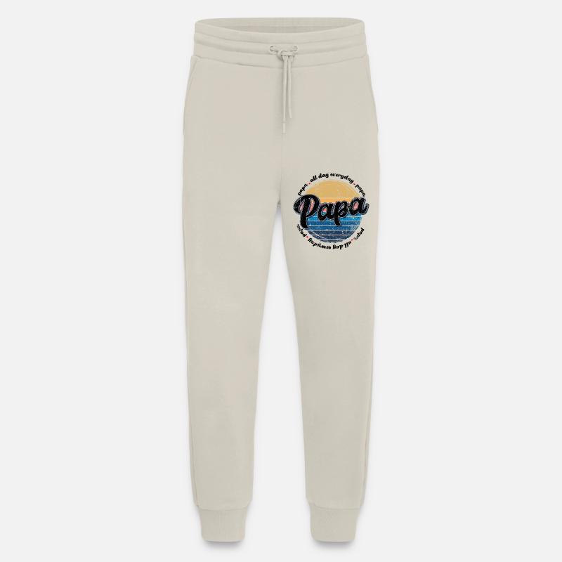 Papa Retro Sunset Script - Jogging Pants - made by SPREAD  - WARM CLAY