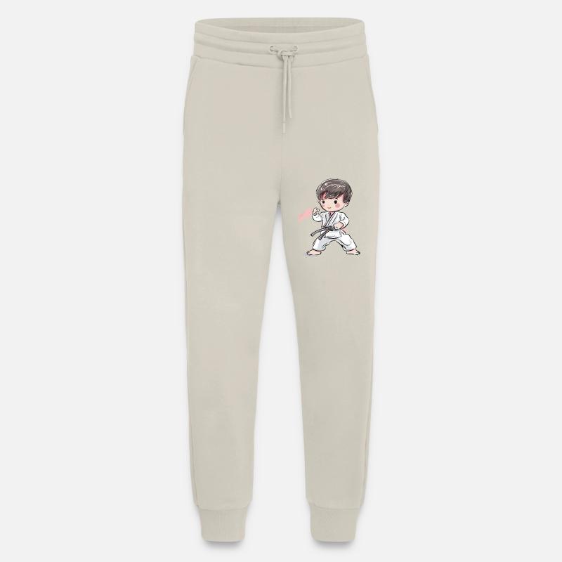 Karate Junge Comic Stil - Jogginghose - made by SPREAD - WARM CLAY