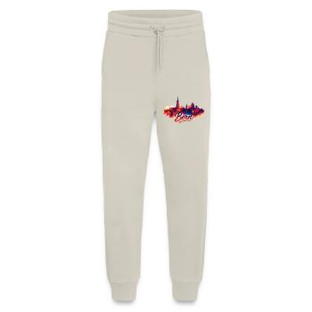 Ville de Berne Suisse Silhouette Cadeaux Artistiques - Pantalon de jogging bio décontracté fabriqué en UE - WARM CLAY - Devant