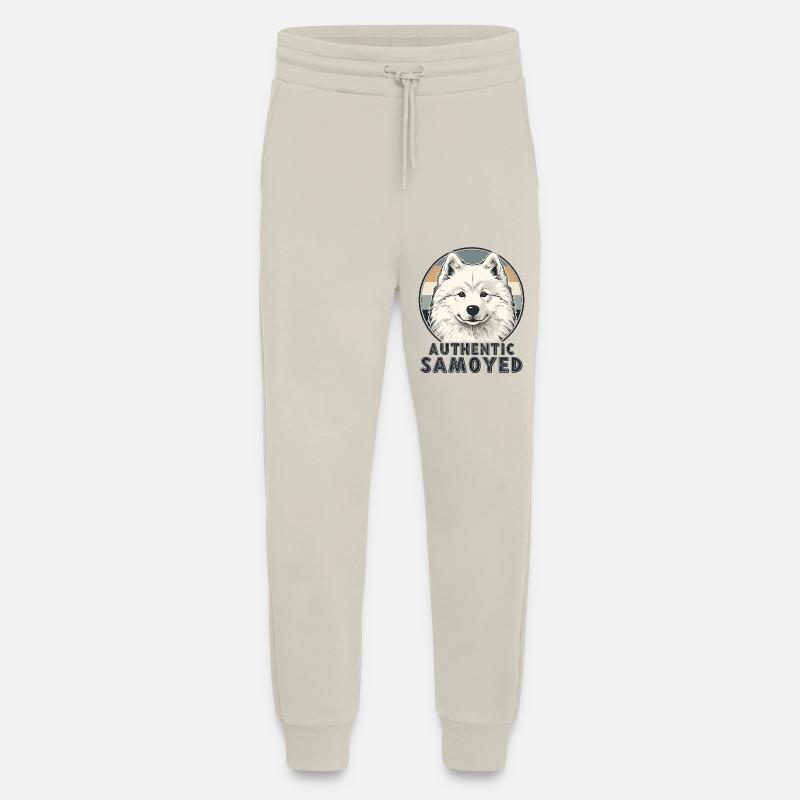 Authentic Samoyed Lächeln Retro Hund - Jogginghose - made by SPREAD - WARM CLAY