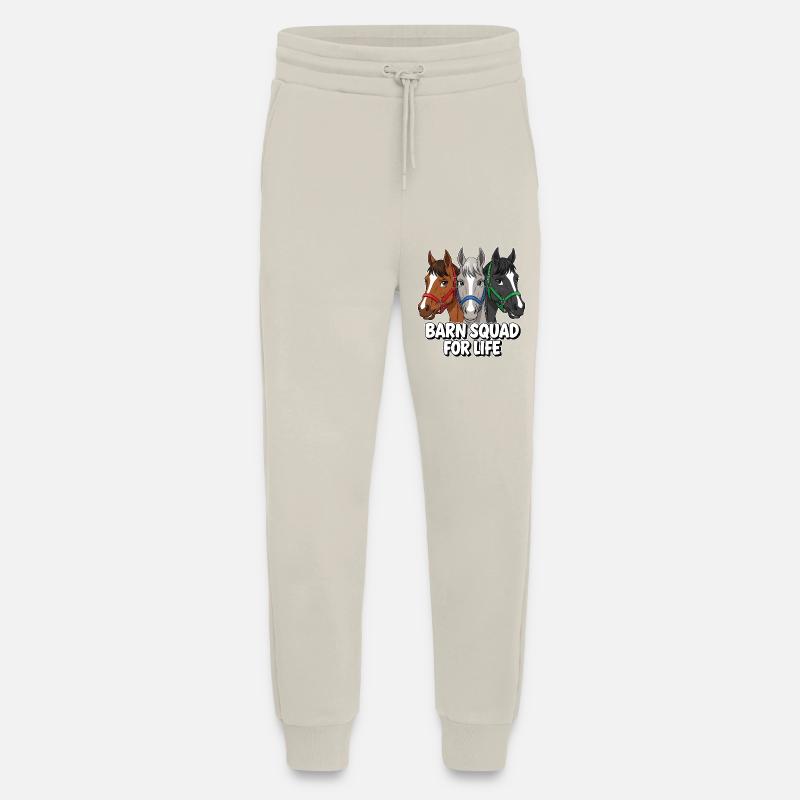Amis chevaux de l’escouade de l’écurie - Pantalon de jogging bio décontracté fabriqué en UE - WARM CLAY