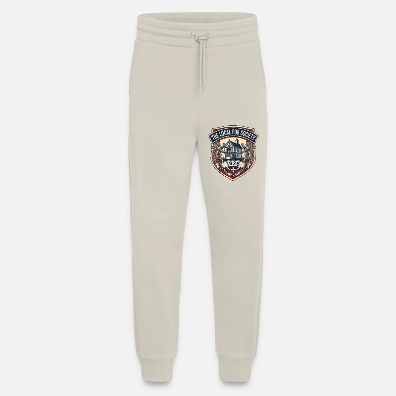 Société de pubs - Pantalon de jogging bio décontracté fabriqué en UE - WARM CLAY