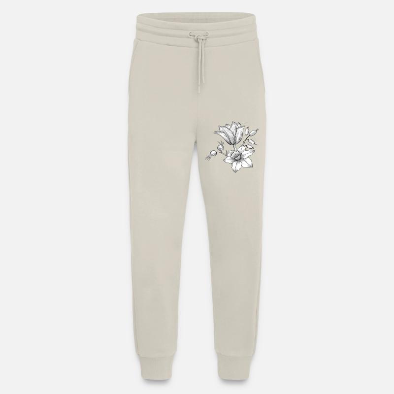 Flower tendril - Jogging Pants - made by SPREAD - WARM CLAY
