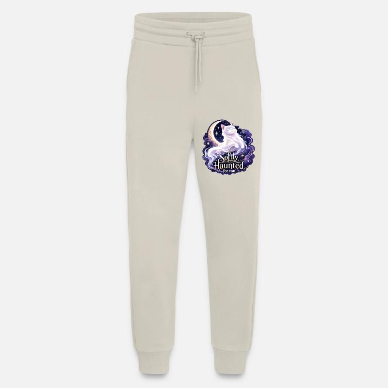 Softly Haunted White Moon Cat Gothic Celestial - Jogging Pants - made by SPREAD  - WARM CLAY