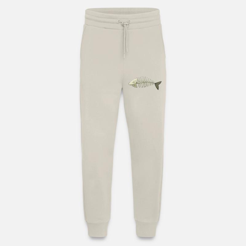 fish bone - Jogging Pants - made by SPREAD  - WARM CLAY