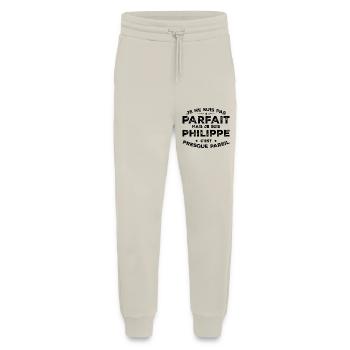 Philippe Un Prénom, Une Attitude L’Humour Philippe - Pantalon de jogging bio décontracté fabriqué en UE - WARM CLAY - Devant