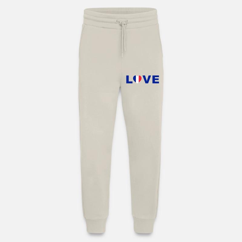 Liebe Frankreich Herz Design - Jogginghose - made by SPREAD - WARM CLAY
