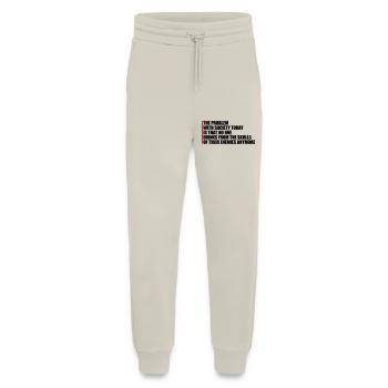 drinks from enemies skulls - Jogging Pants - made by SPREAD  - WARM CLAY - Front