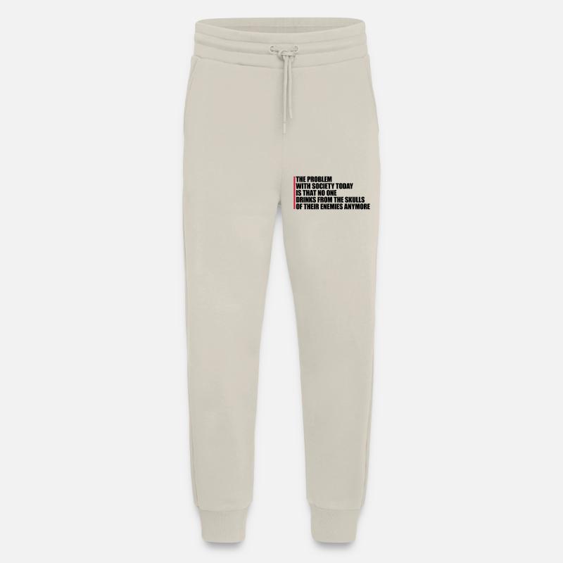 boissons de crânes ennemis - Pantalon de jogging bio décontracté fabriqué en UE - WARM CLAY