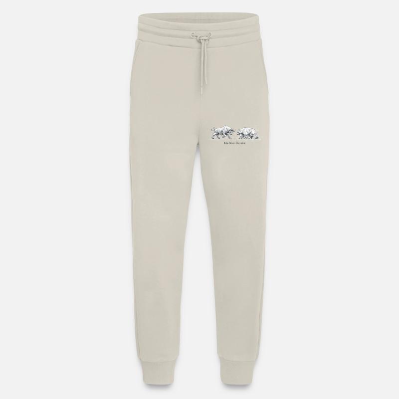 Data-Driven Discipline: Bull & Bear Design - Jogging Pants - made by SPREAD  - WARM CLAY