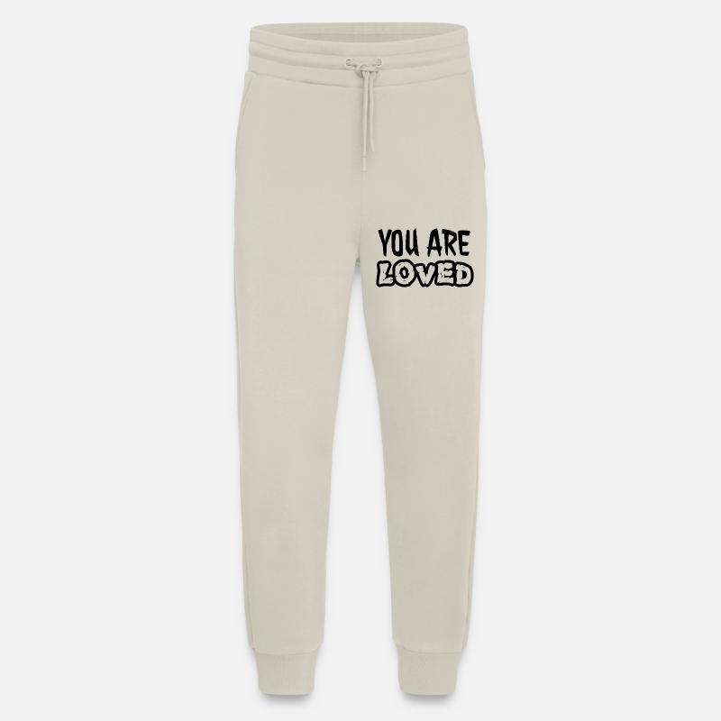 Vous êtes aimé - Pantalon de jogging bio décontracté fabriqué en UE - WARM CLAY
