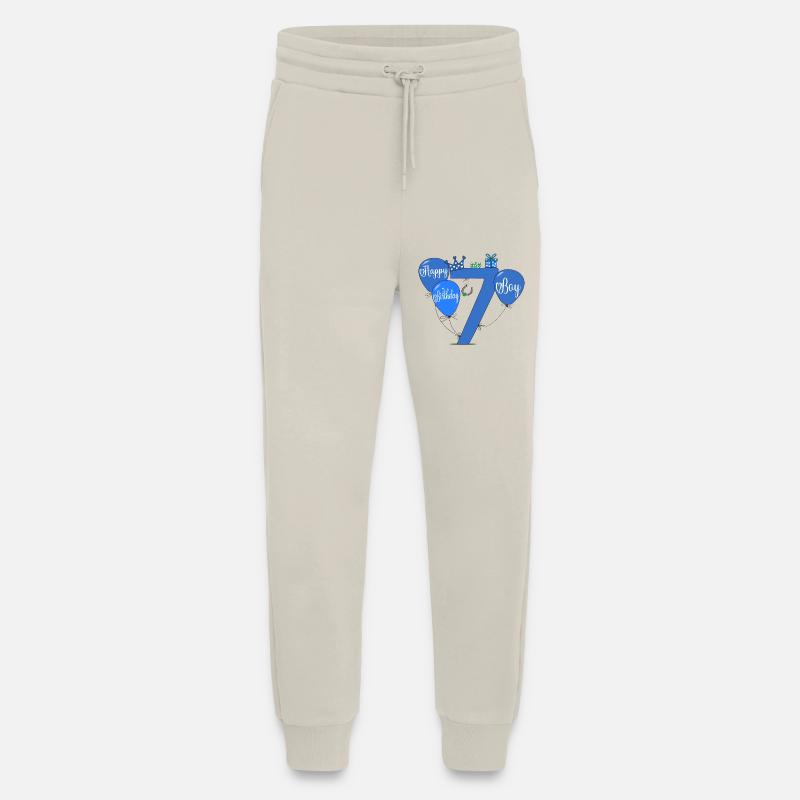 7 Ballon garçon d’anniversaire - Pantalon de jogging bio décontracté fabriqué en UE - WARM CLAY