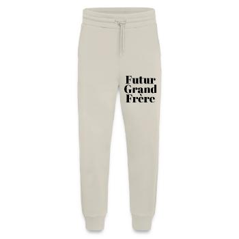 Futur grand frère - annonce futur grand frère - Pantalon de jogging bio décontracté fabriqué en UE - WARM CLAY - Devant