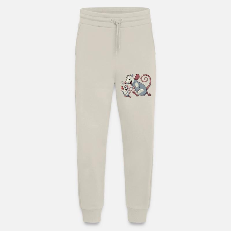 Rattenmama mit herumtollendem Kind - Jogginghose - made by SPREAD - WARM CLAY
