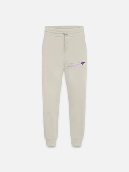 Paper Airplane Heart - Jogging Pants - made by SPREAD  - WARM CLAY