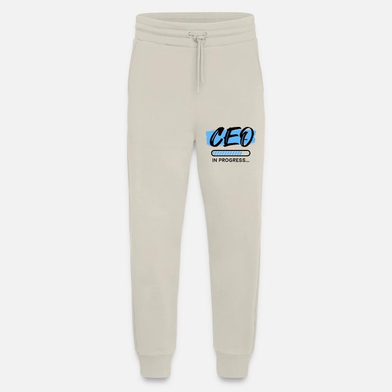 CEO In Progress, CEO Shirts, Motivational Quotes - Jogginghose - made by SPREAD - WARM CLAY