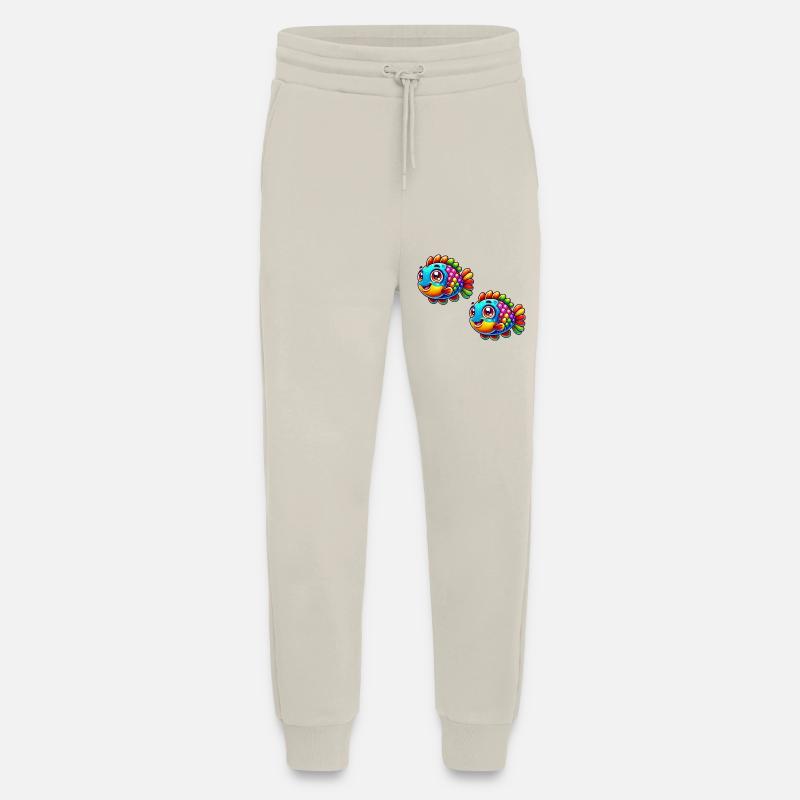 Fish Comic - Jogging Pants - made by SPREAD  - WARM CLAY