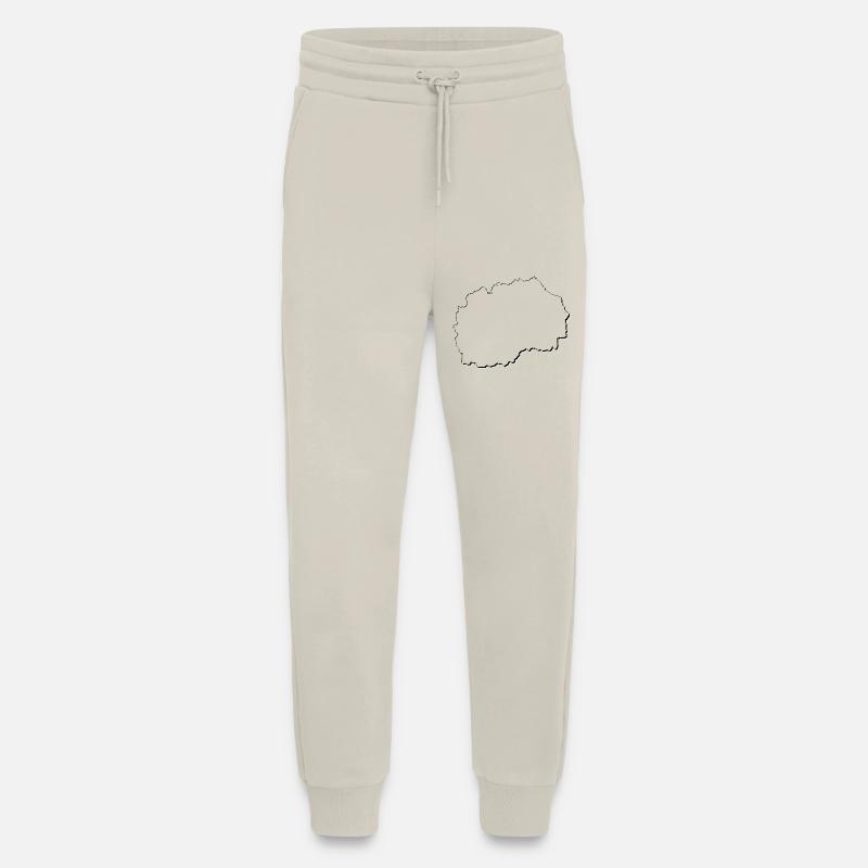 Macedonia map as an outline - Jogging Pants - made by SPREAD - WARM CLAY