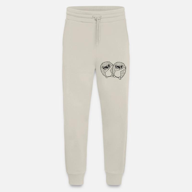 Équipe 2 dabbing Hedgehogs - Pantalon de jogging bio décontracté fabriqué en UE - WARM CLAY