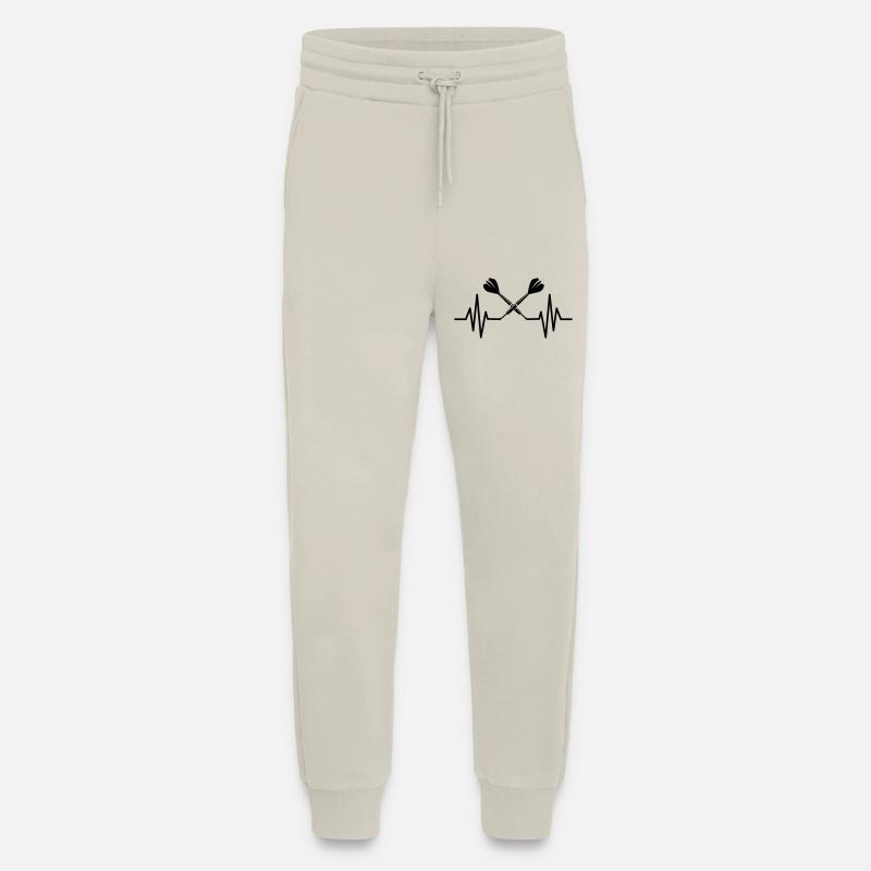 Logo de fléchettes - Pantalon de jogging bio décontracté fabriqué en UE - WARM CLAY