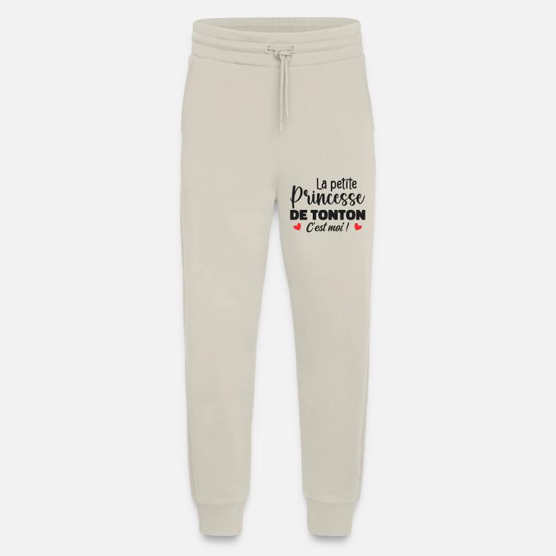 La petite princesse de tonton - Pantalon de jogging bio décontracté fabriqué en UE - WARM CLAY