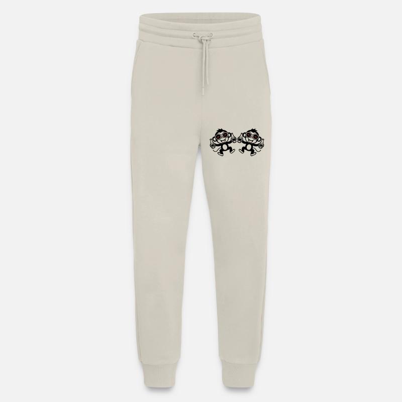 Monkey Beer Party Team - Jogging Pants - made by SPREAD  - WARM CLAY