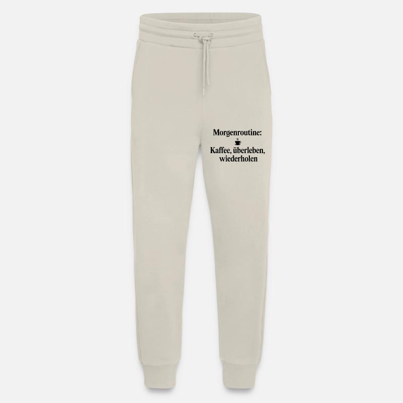 Morgenroutine Kaffee - Jogginghose - made by SPREAD - WARM CLAY