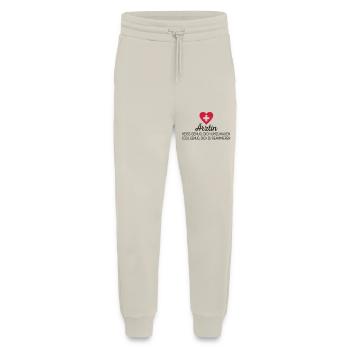 Médecin - Pantalon de jogging bio décontracté fabriqué en UE - WARM CLAY - Devant