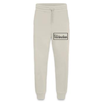 Un vétérinaire fier étudiant diplômé en médecine vétérinaire - Pantalon de jogging bio décontracté fabriqué en UE - WARM CLAY - Devant